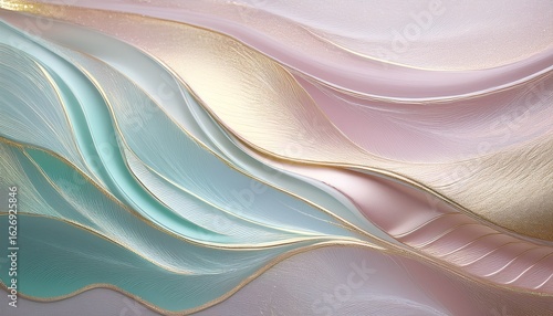 textured abstract background with shimmering layers in soft pastel colors