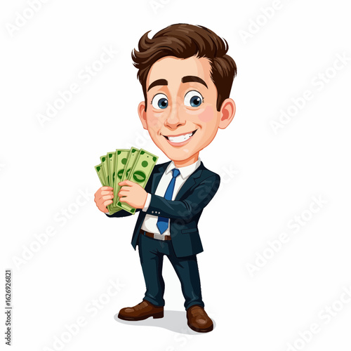 businessman with money