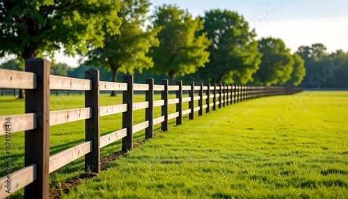 Countryside fence line