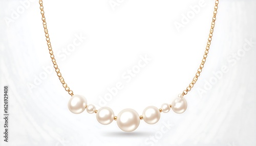 Wallpaper Mural Elegant pearl necklace against a soft backdrop Torontodigital.ca