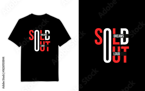 Black T-Shirt Sale Design Concept