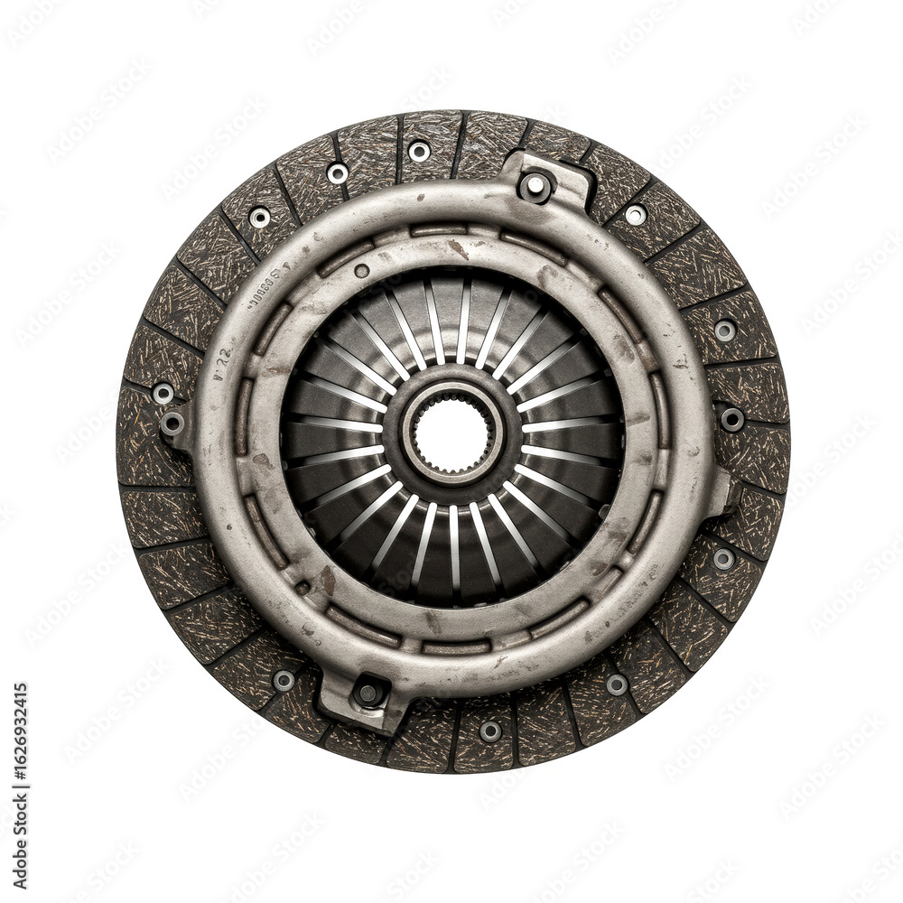 Naklejka premium Clutch of a car isolated on white background