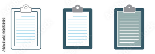Checklist icon set vector. Clipboard vector illustration. Checkup plan on the board symbol. Task list guideline sign icon vector illustration design.
