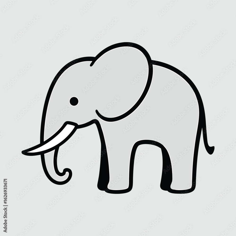 Fototapeta premium elephant vector illustration