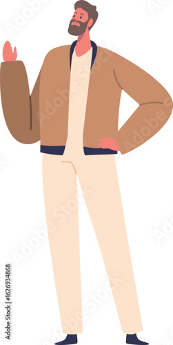 Man gesturing refusal during conflict