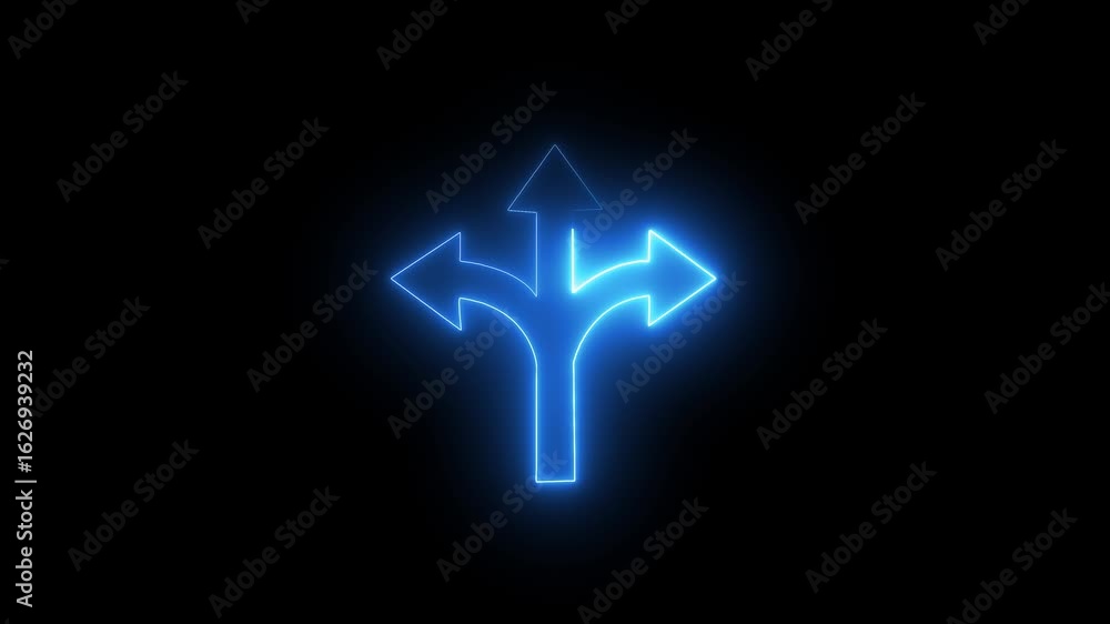Abstract beautiful neon arrow icon animation abstract glowing dynamic neon arrow animation on black background. Abstract beautiful neon arrow icon animation abstract glowing dynamic neon arrow animation on black background.