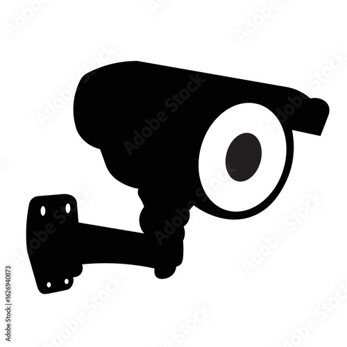 Surveillance camera silhouette icon design,cctv camera security symbol flat black line icon,Hidden Camera