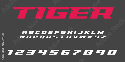 Tiger Vector Font Alphabet Design Wild Animal Inspired Typography with Striped Jungle Style Bold Fierce Letters for T Shirts Posters Logos Wildlife Art Projects and Creative Branding
