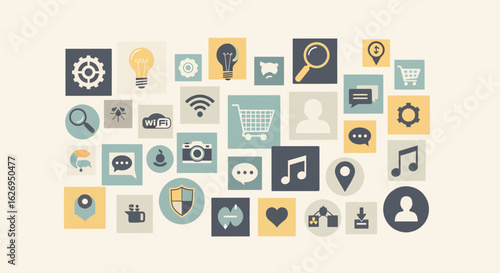 Tic Tac Toe Game, Digital Art, Interactive, Modern Design, Vector Illustration, Minimalist Style, Fun Concept