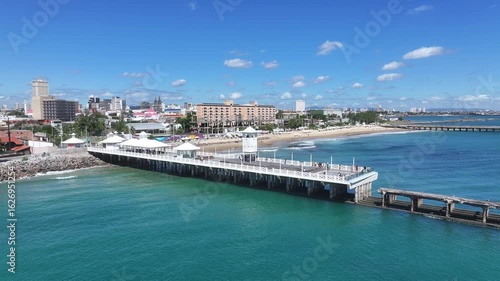 Wallpaper Mural Fortaleza Brazil. Scenic Pier At Fortaleza In Ceara Brazil. Beach Landscape. Downtown District. Scenic Highrise Buildings. Scenic Pier At Fortaleza In Ceara Brazil. Stunning Skyline. Torontodigital.ca