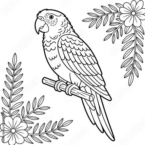parrot on a branch