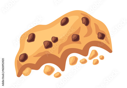 Crumble biscuit crunchy dessert cartoon