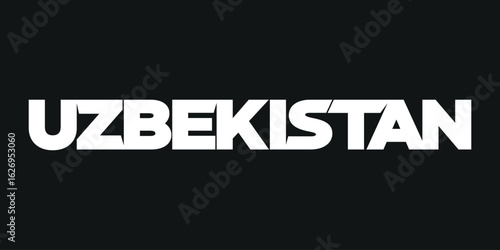Uzbekistan Typography lettering vector apparel clothing T shirt design