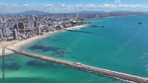 Wallpaper Mural Beira Mar Beach At Fortaleza In Ceara Brazil. Beach Landscape. Downtown District. Scenic Highrise Buildings. Beira Mar Beach At Fortaleza In Ceara Brazil. Stunning Skyline. Brazil Northeastern. Torontodigital.ca