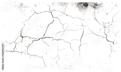 Weathered distressed concrete texture background with cracked wall, fractured cement, broken plaster surface, grungy architecture detail, stained aged stucco, rough damaged floor