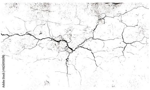 Distressed cracked concrete wall texture background with broken plaster, weathered cement surface, grunge abstract detail, aged construction, stained rough architecture, damaged overlay