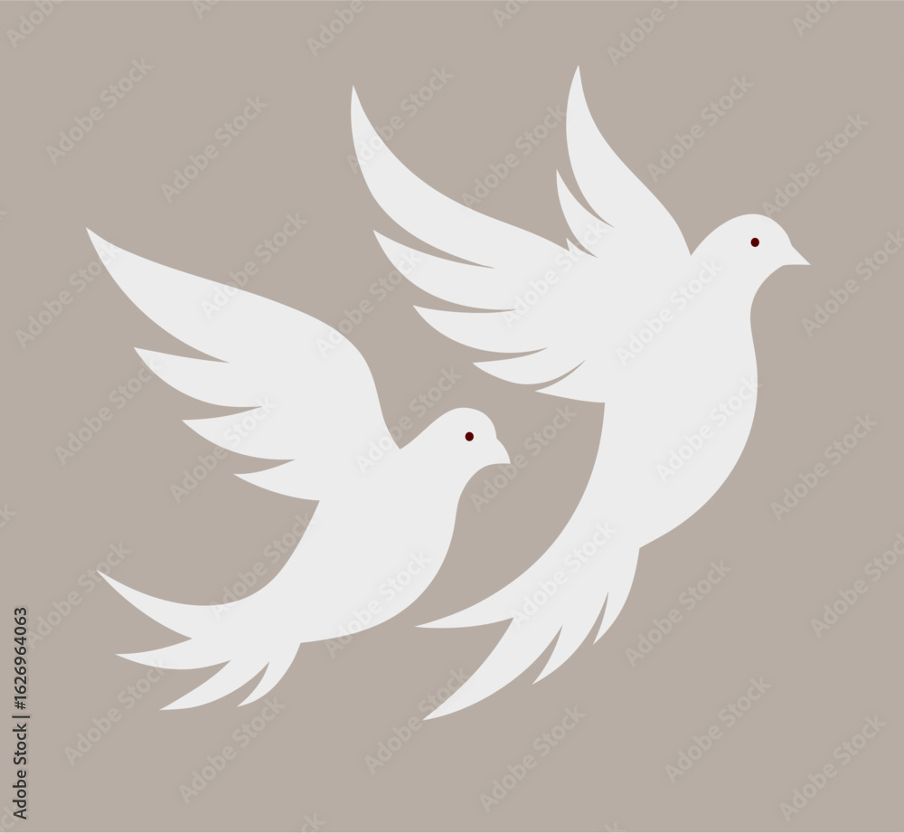 Fototapeta premium dove of peace vector