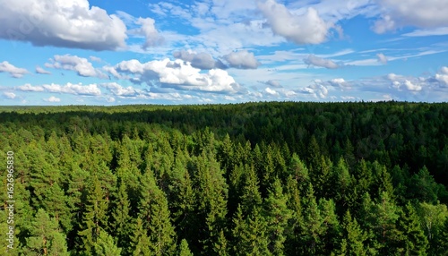 Expansive forest landscape