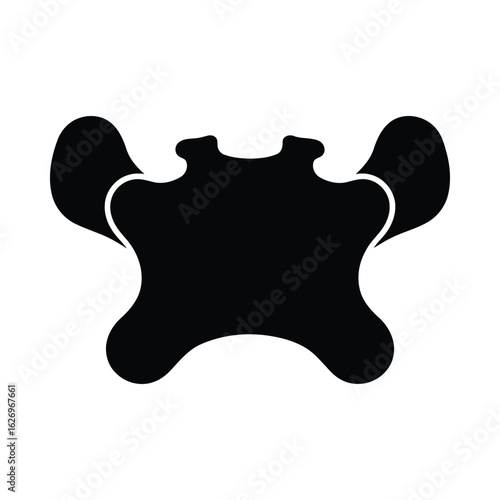 Thoracic vertebra silhouette bone anatomy
