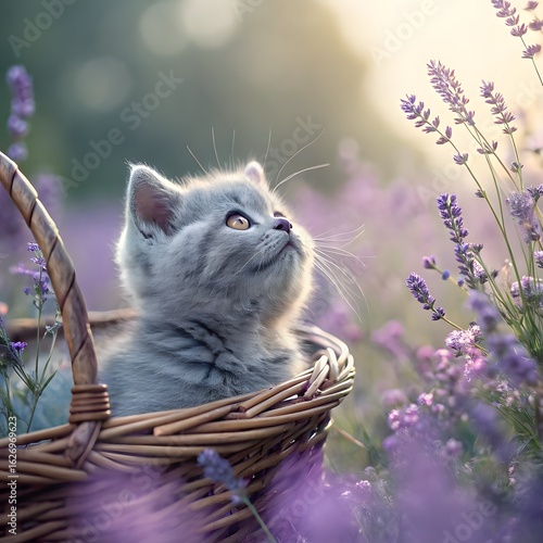 portrait of british kitten