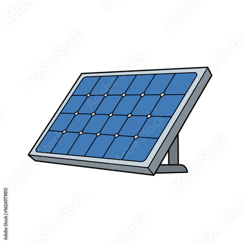 Modern vector concept of solar panel