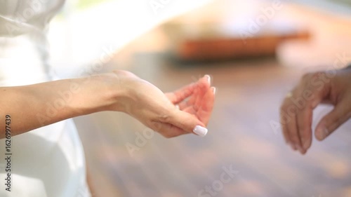 Wallpaper Mural hands of the bride and groom Torontodigital.ca