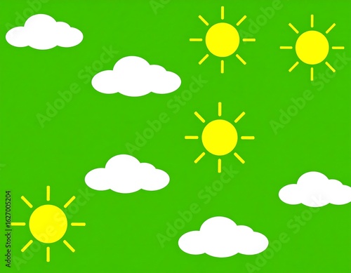 Simple sunny sky pattern