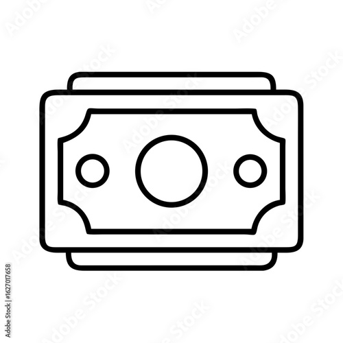 Money cash currency dollar bill payment finance wealth investment savings economy concept icon