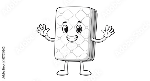 Cartoon mattress mascot