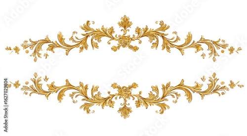 Gold ornate decorative frame