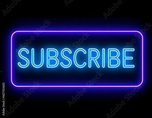 Neon subscribe button