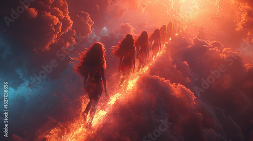 fire in the sky