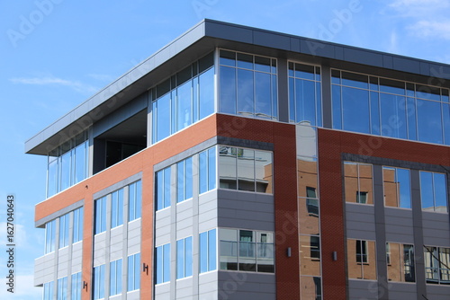 Modern Office Building with Large Windows