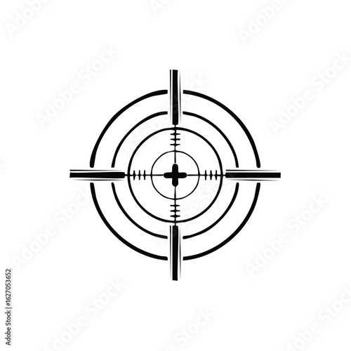 Crosshair Target Sight Reticle Scope Icon