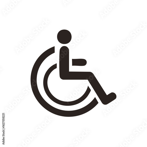 Wheelchair Accessibility Icon Symbol Assistance Handicap Disability Access Aid