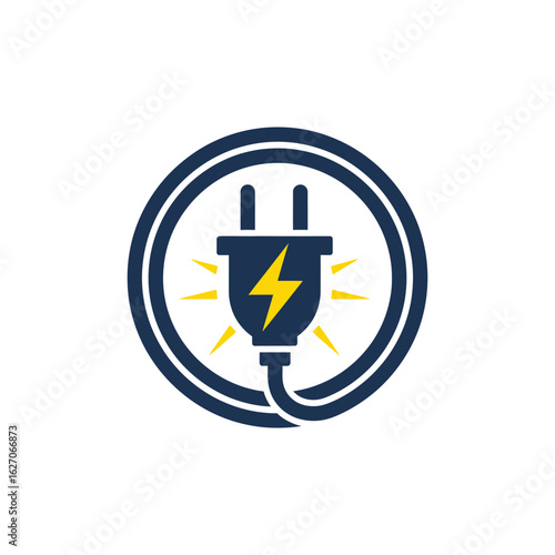 Power Plug Icon An Electric Connection and Energy Solution