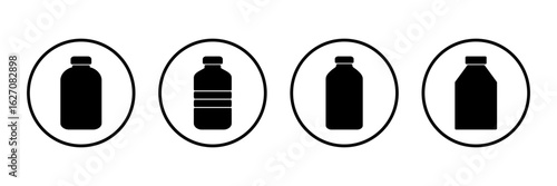 Bottle icon logo design. bottle sign and symbol