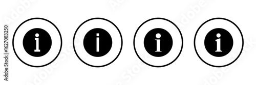 Information sign icon logo design. about us sign and symbol. question mark icon