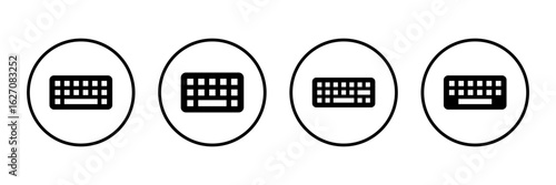 Keyboard icon logo design. keyboard sign and symbol
