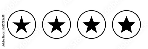 Star icon logo design. rating sign and symbol. favourite star icon