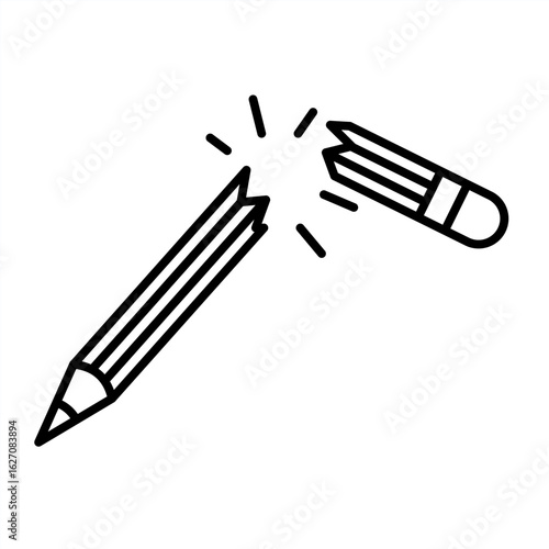 Outline metaphor icon showing emotional tension, mental pressure, and learning struggle related to school stress and student burnout