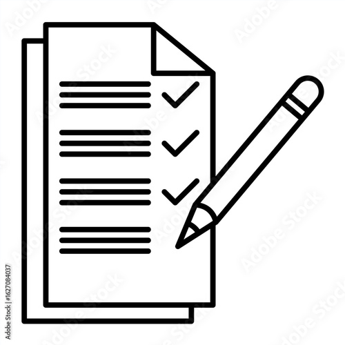 Outline metaphor icon showing emotional tension, mental pressure, and learning struggle related to school stress and student burnout