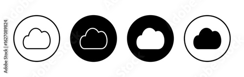 Cloud icon symbol for apps and websites. cloud sign and symbol
