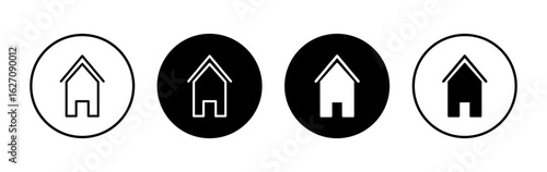House icon symbol for apps and websites. Home sign and symbol