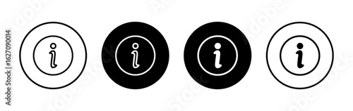 Information sign icon symbol for apps and websites. about us sign and symbol. question mark icon
