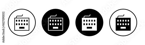 Keyboard icon symbol for apps and websites. keyboard sign and symbol