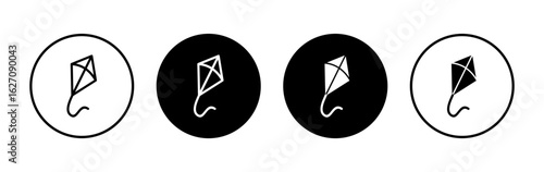 Kite icon symbol for apps and websites. kite sign and symbol