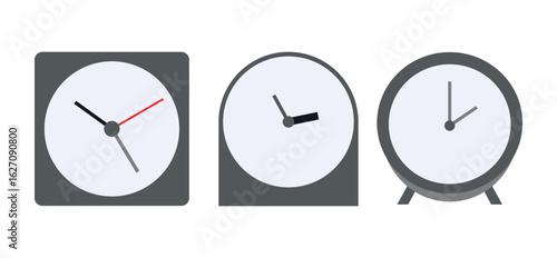 Illustration clock isolated unique design with blank background
