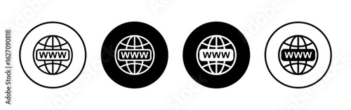 Web icon symbol for apps and websites. go to web sign and symbol. web click icon. Global search icon