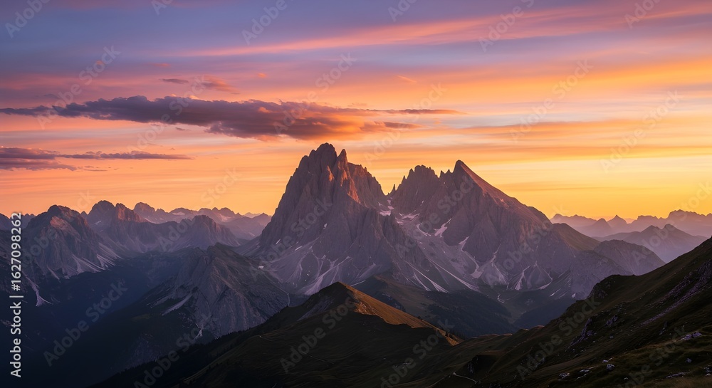 Dramatic Alpine Sunset Dramatic Alpine Sunset